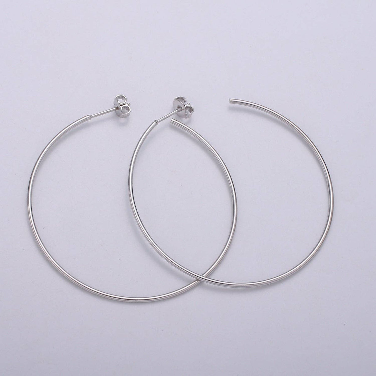 Silver Hoops