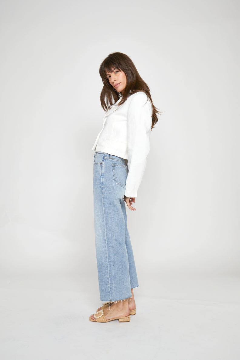 Aberdeen High Rise Jean, Light Indigo Worn