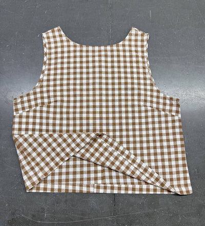Gabriela Plaid Button Tank