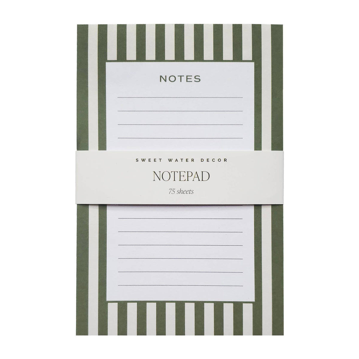 Striped Notepad - Cloth + Cabin