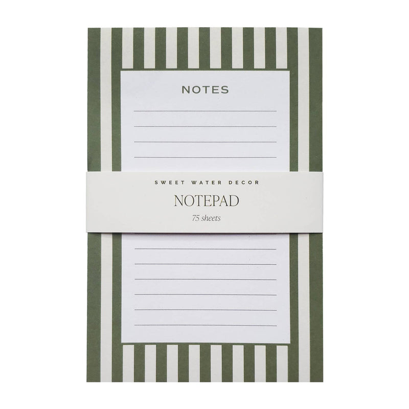 Striped Notepad - Cloth + Cabin