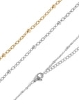 Stainless Steel Satellite Chain Necklace - Gold