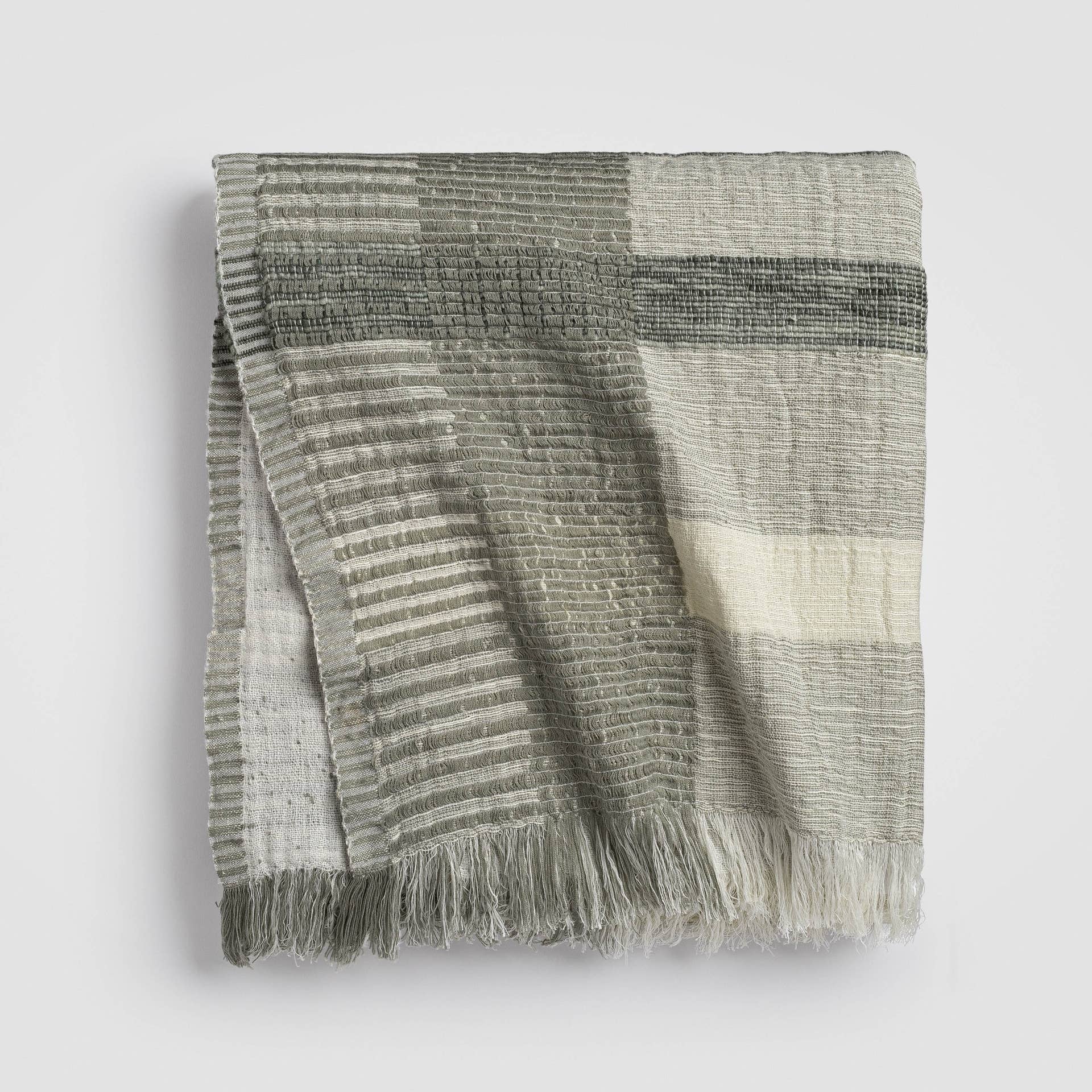 Zen Garden Plaid Throw Blanket