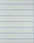 3x5 Ocean Blue Striped Indoor/Outdoor Rug