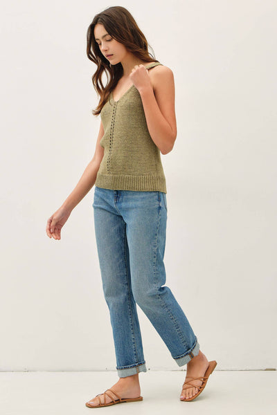 Naima Pointelle Sweater Tank - Cloth + Cabin