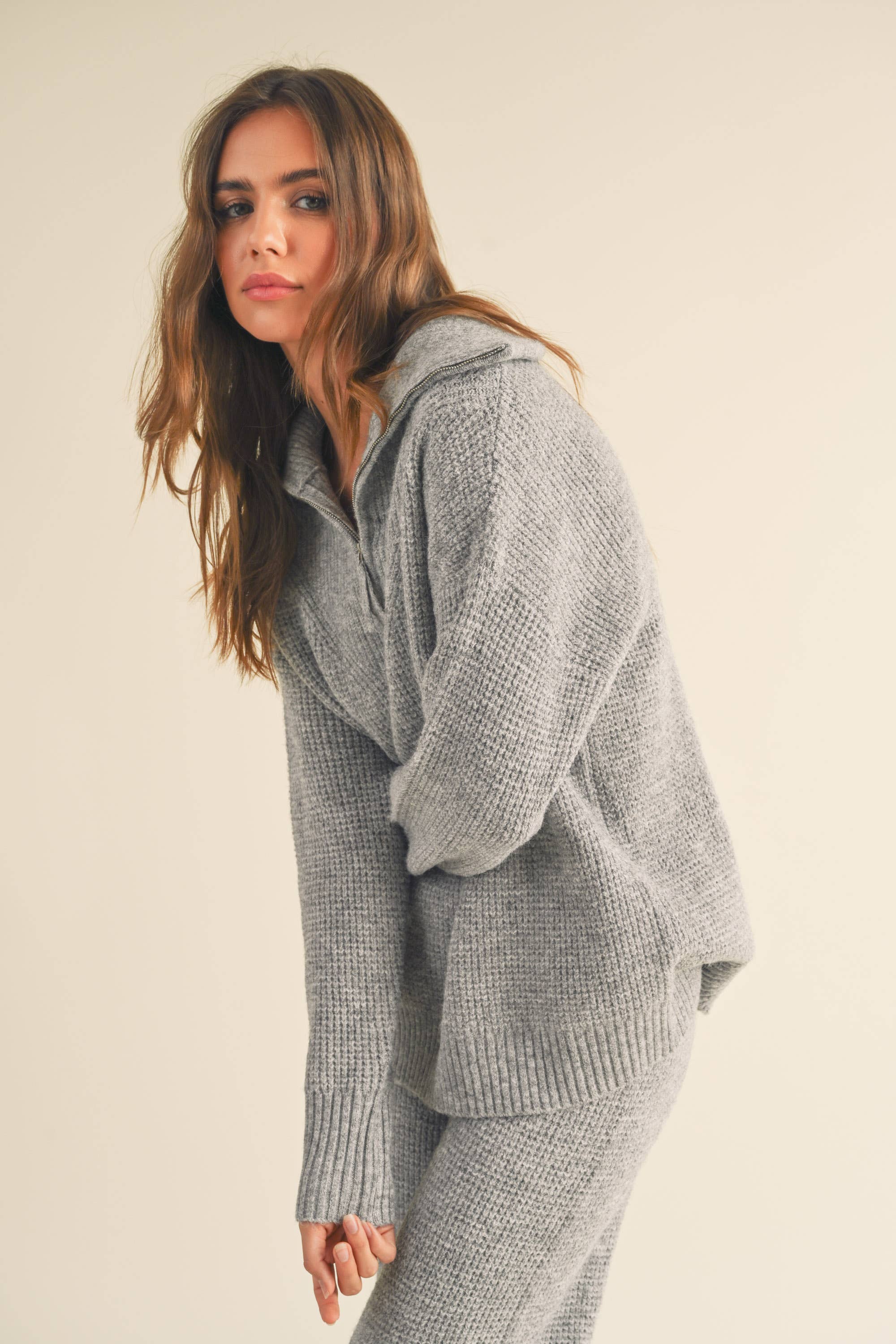 Jazlene Half Zip Sweater