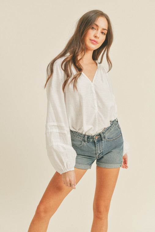 Sofia Button Top