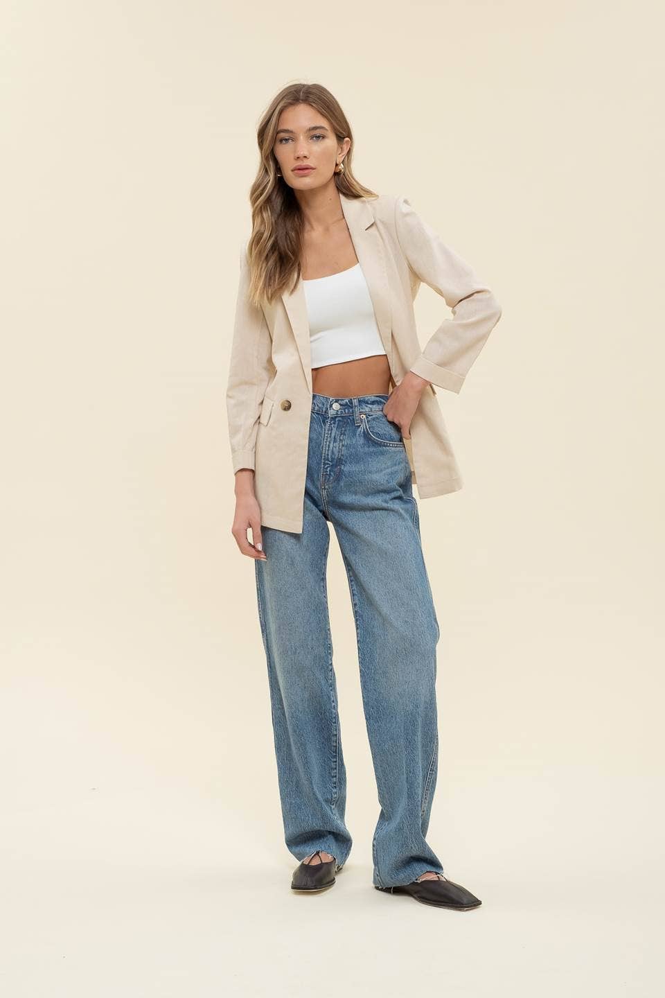 Miah Linen Blend Blazer