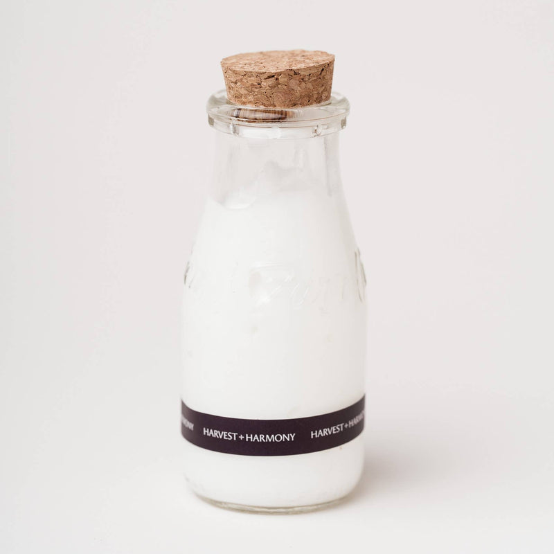 Goat Milk + Honey Lotion, Glass Milk Jug - Cloth + Cabin
