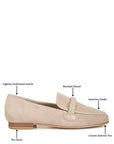 Echo Suede Leather Braided Loafers