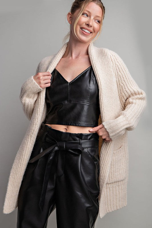 Lisbeth Long Shawl Collar Cardigan