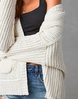 Violet Soft Ribbed Cardigan