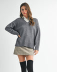 Tamara Oversized V-Neck Sweater