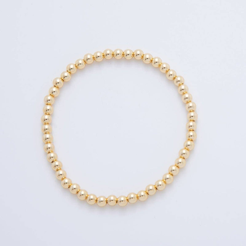 4mm Minimalist Round Ball Stretch Bracelet