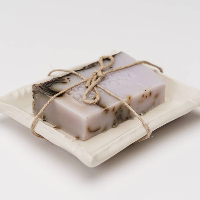 Rose Petal Goat Milk Soap w/ Dish - Cloth + Cabin