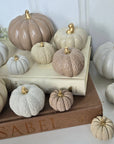 Concrete Pumpkins /  White