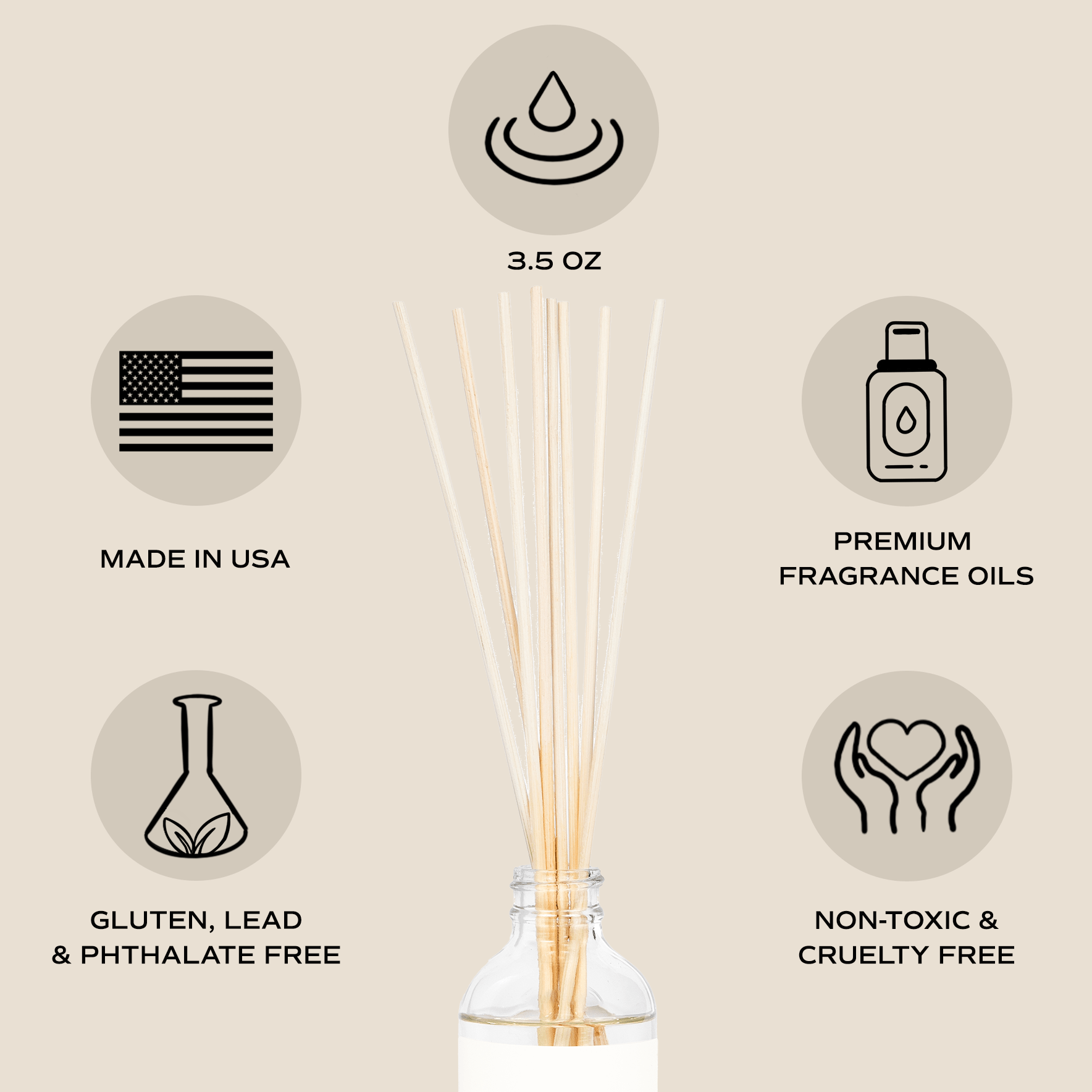 Christmas Tree Clear Reed Diffuser