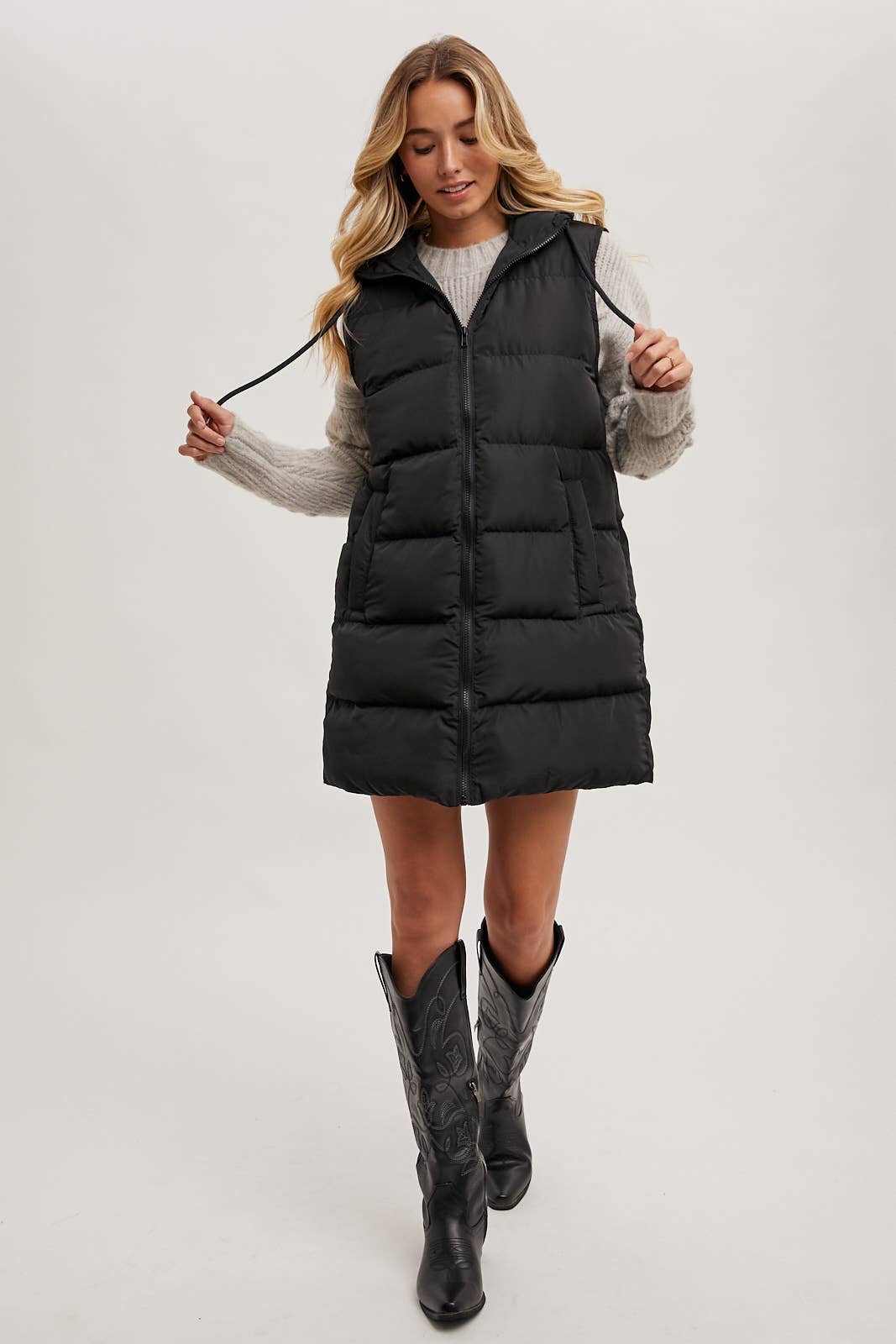 Longline Puffer Vest