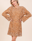 Sally Sequin Cocktail Mini Dress