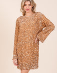 Sally Sequin Cocktail Mini Dress