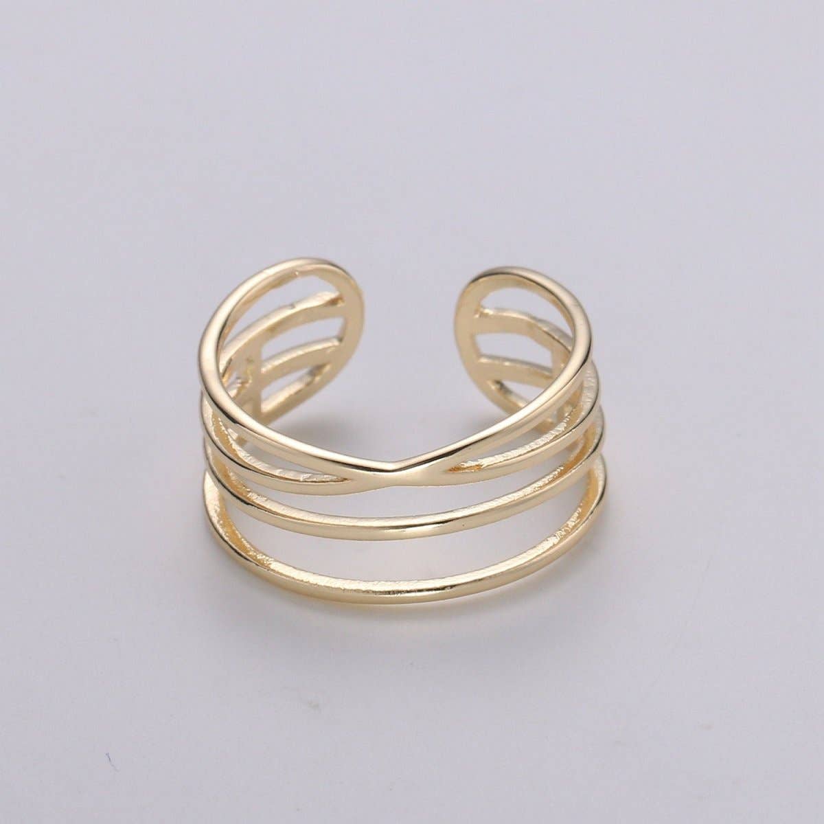 Gold Vermeil Layered Ring