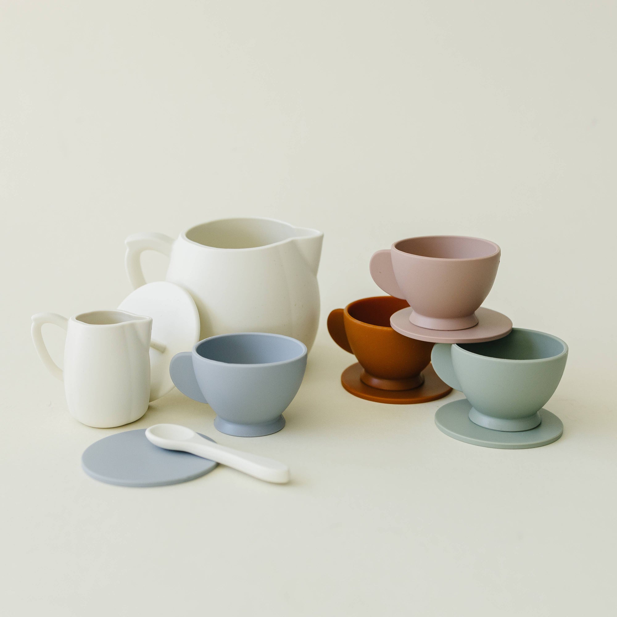 Multi Mix Silicone Tea Play Set