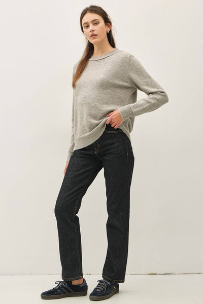 Carolyn Crew Neck Pullover Knit Sweater