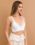 Lace Trim Padded Bralette