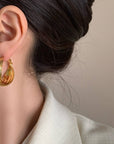 Twisted Hoop Earrings