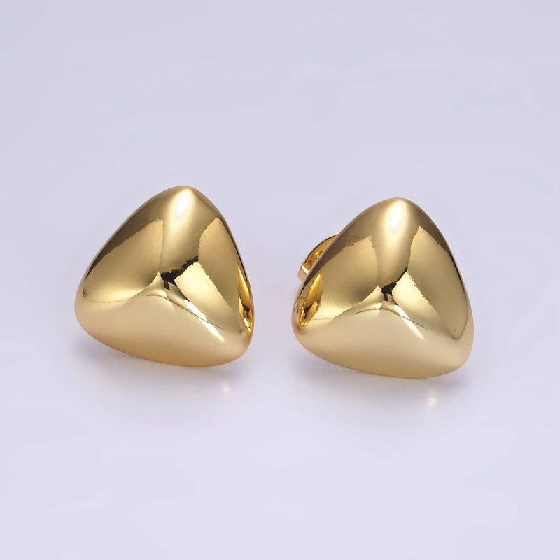 Triangle Geometric Stud Earrings - Cloth + Cabin