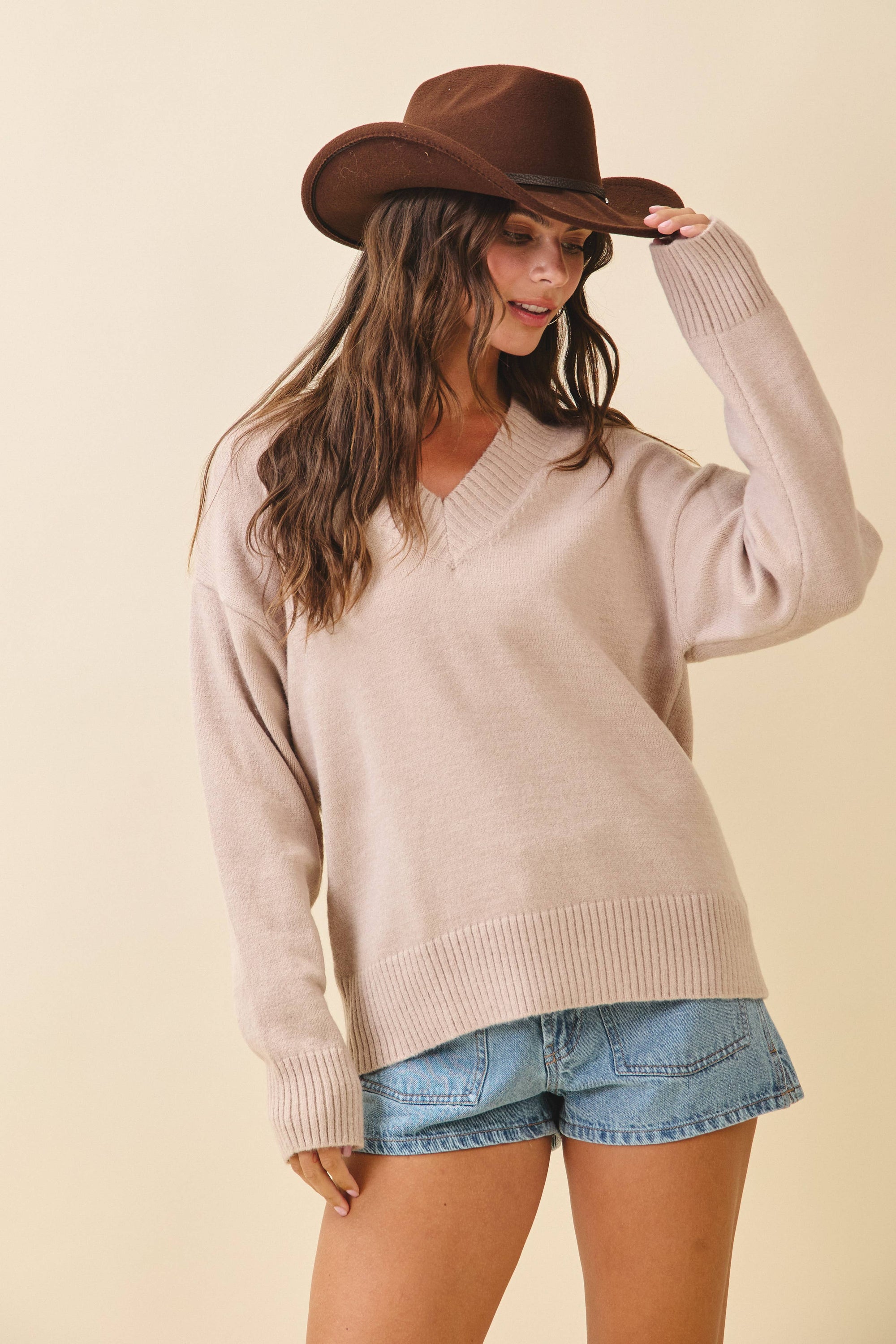 Tamara Oversized V-Neck Sweater