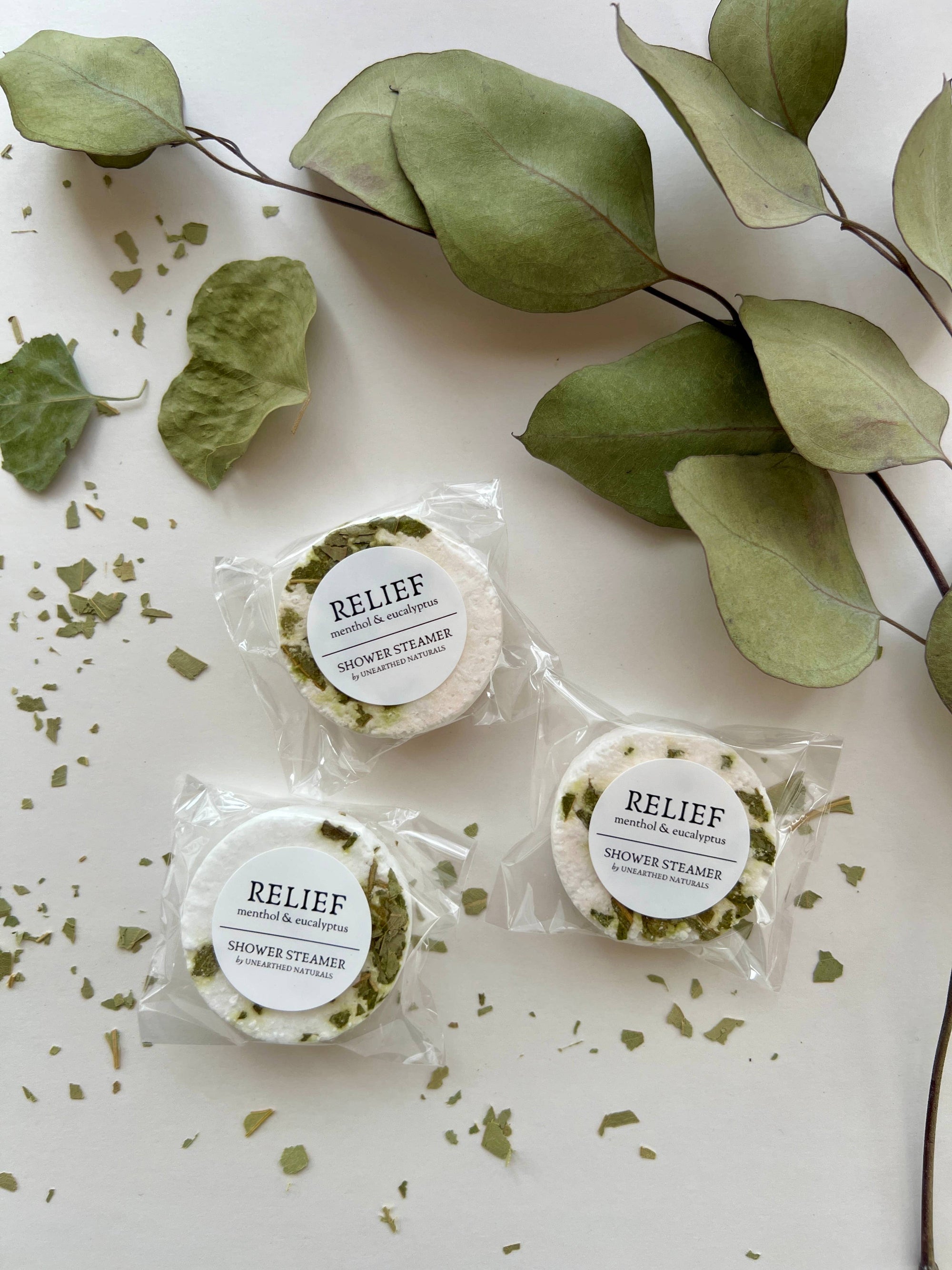 Relief - Menthol &amp; Eucalyptus Shower Steamers