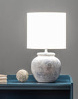 Hilma 22" Distressed Ceramic Table Lamp