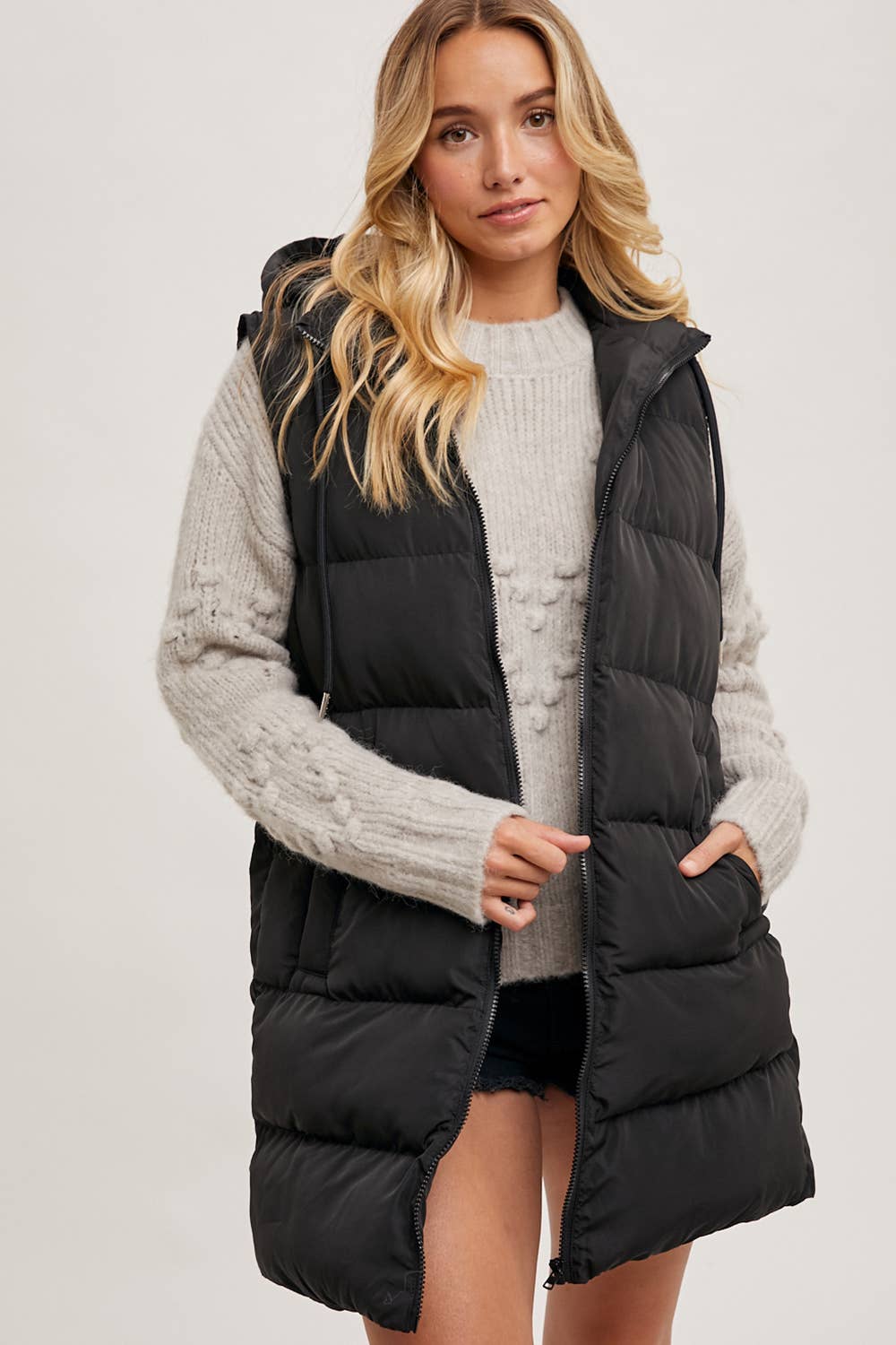 Longline Puffer Vest