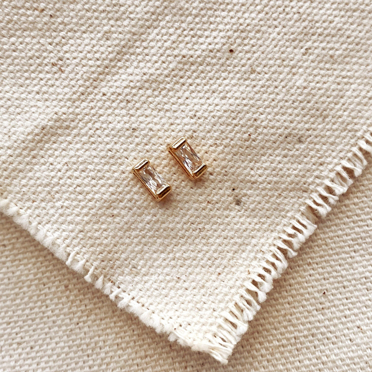 Baguette Stud Earrings - Cloth + Cabin