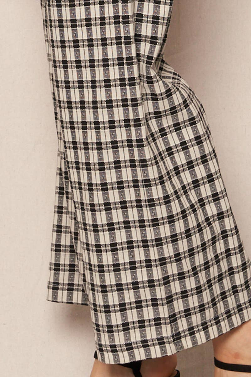 Audrey Plaid Wide Leg Pants