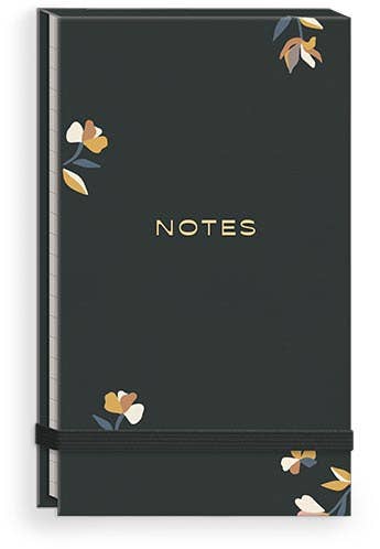 Fabric Notepad Bloomscape Ditsy Charcoal - Cloth + Cabin