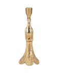 Gold Peacock Taper Candle Holder - Cloth + Cabin