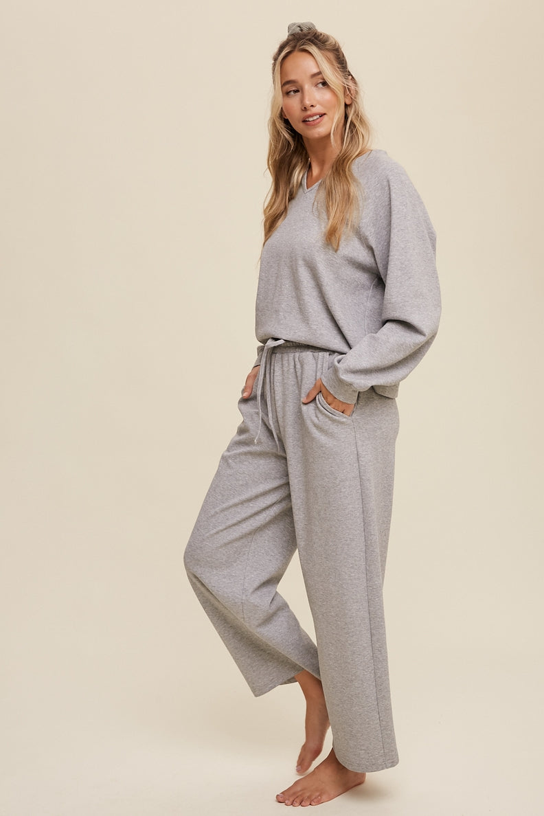 Relaxed V-Neck Lounge Set