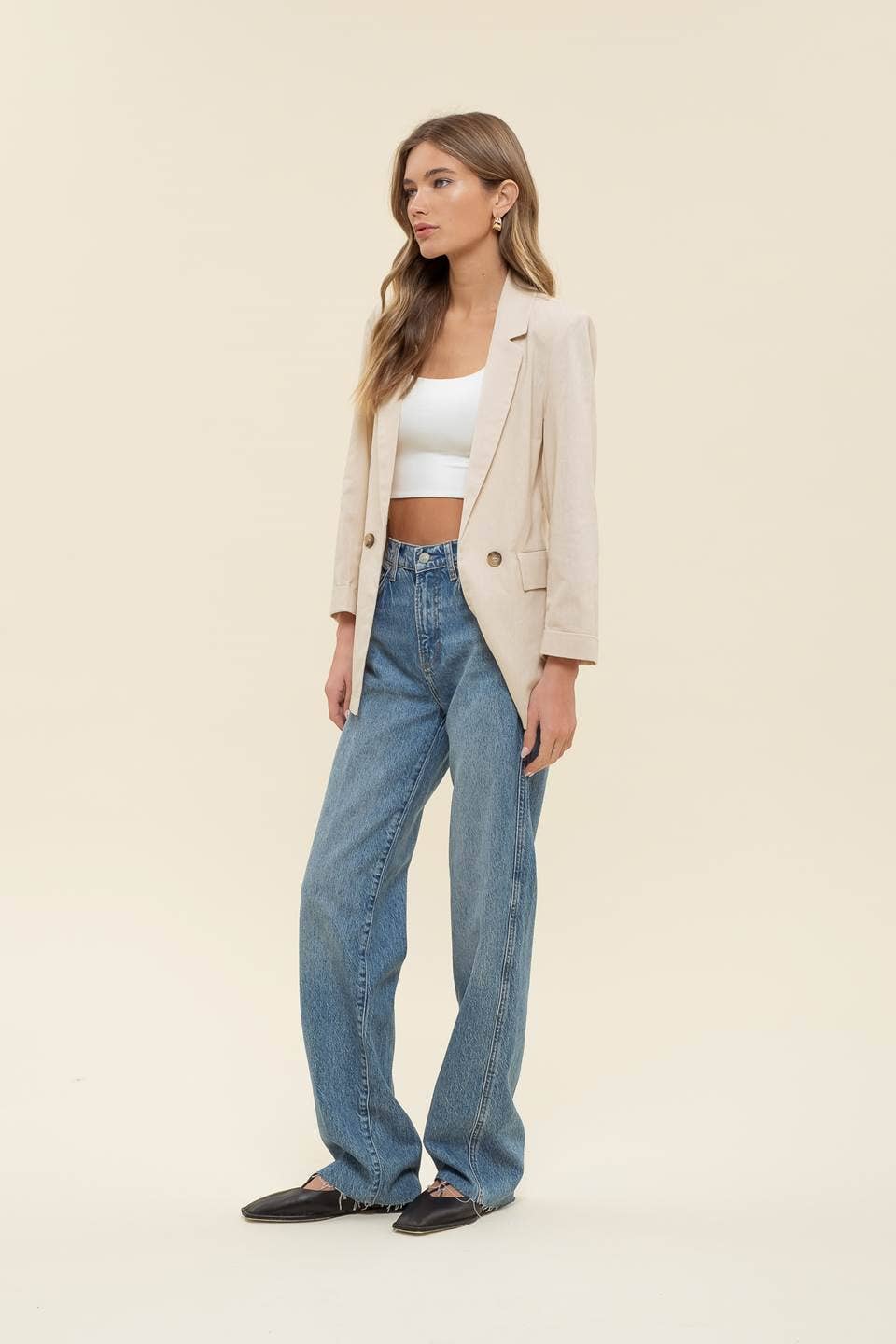 Miah Linen Blend Blazer