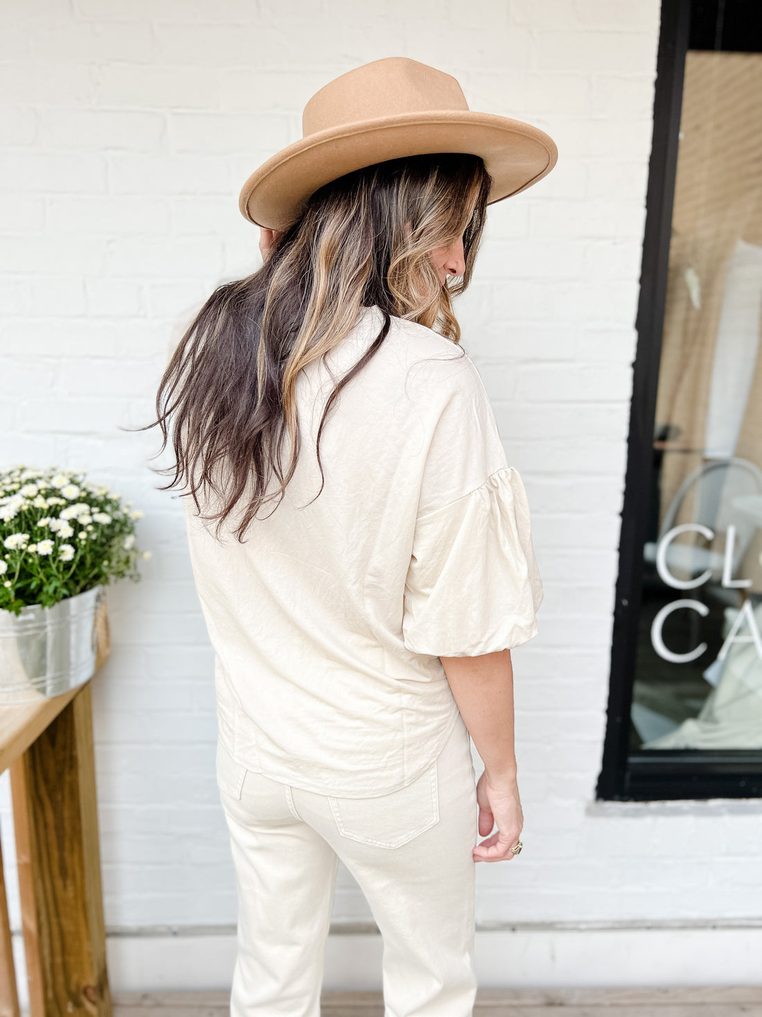 Beth Bubble Sleeve Top