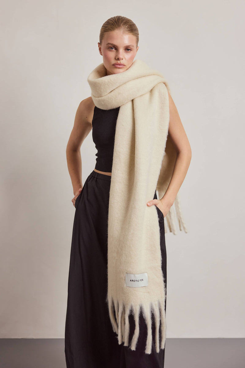 The Reykjavik Scarf - Pebble Beige