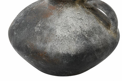 Rustic Dark Gray Ceramic Vase