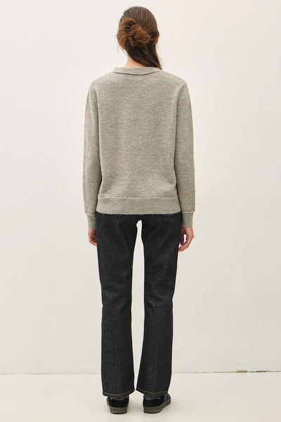 Carolyn Crew Neck Pullover Knit Sweater