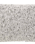 White/Black 12"X20"  Nubby Weave Minimalist Throw Pillow