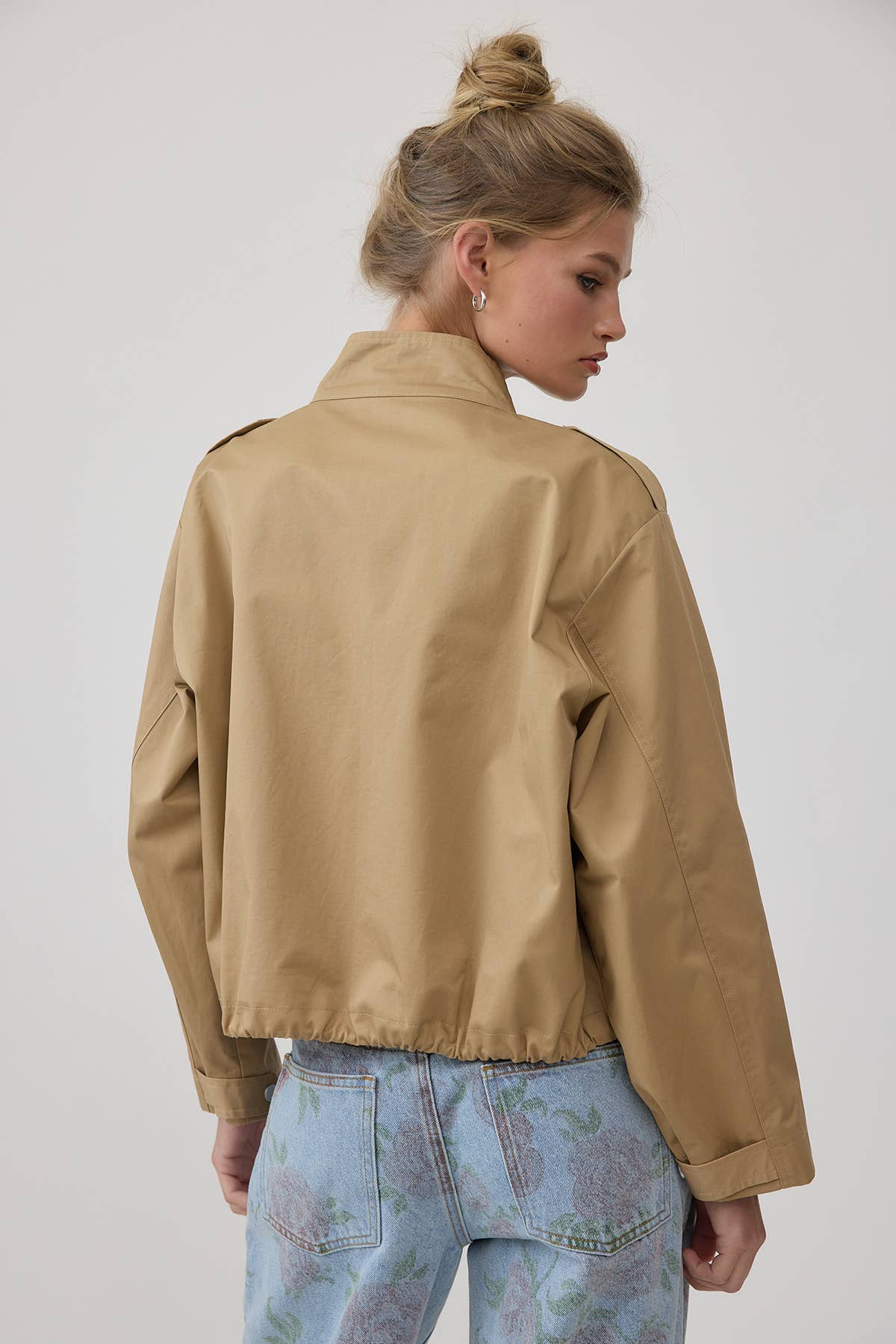 Monique Modern Cropped Utility Jacket