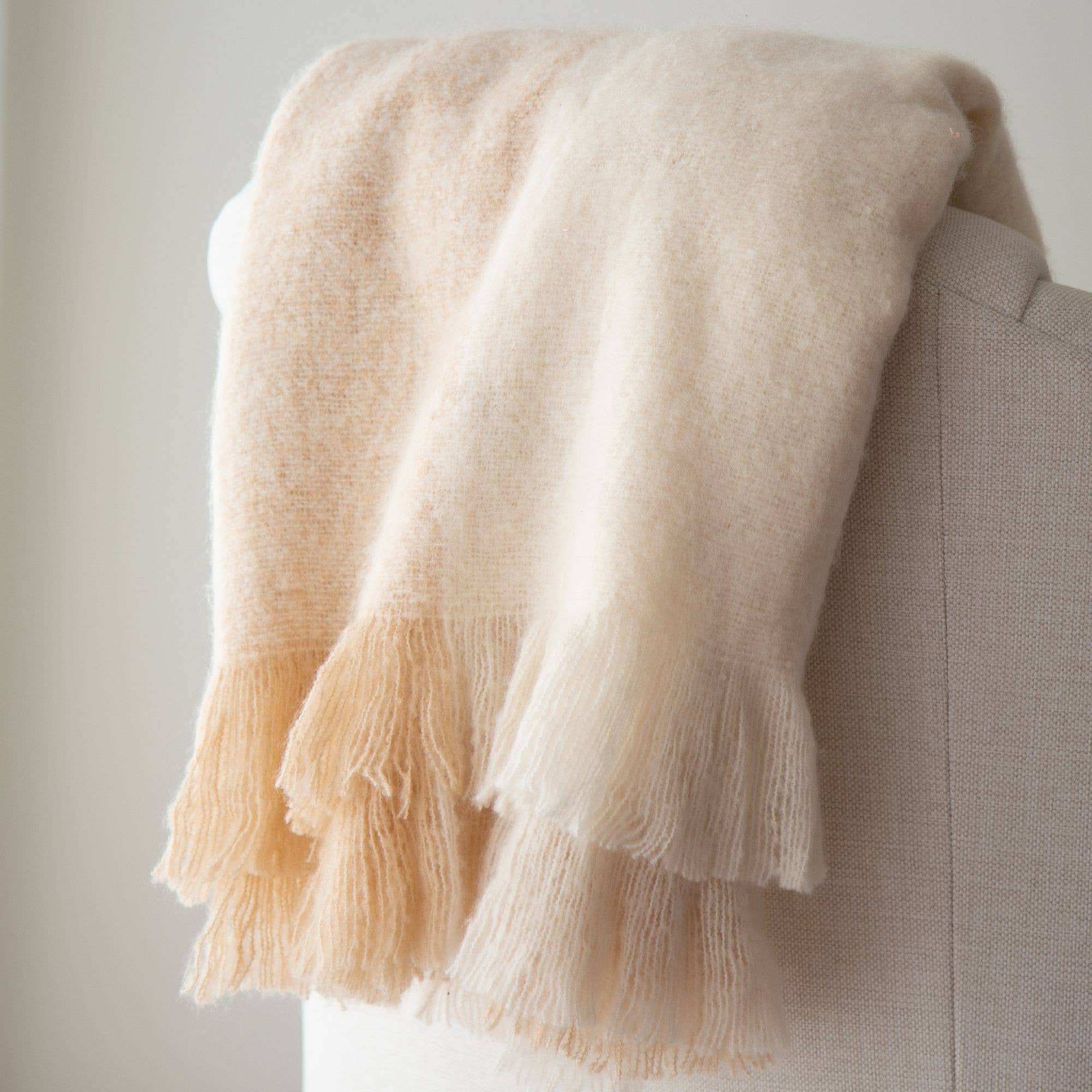 Calla Faux Mohair Throw