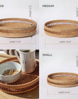 Circle Rattan Trays