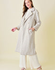 Elle Houndstooth Coat