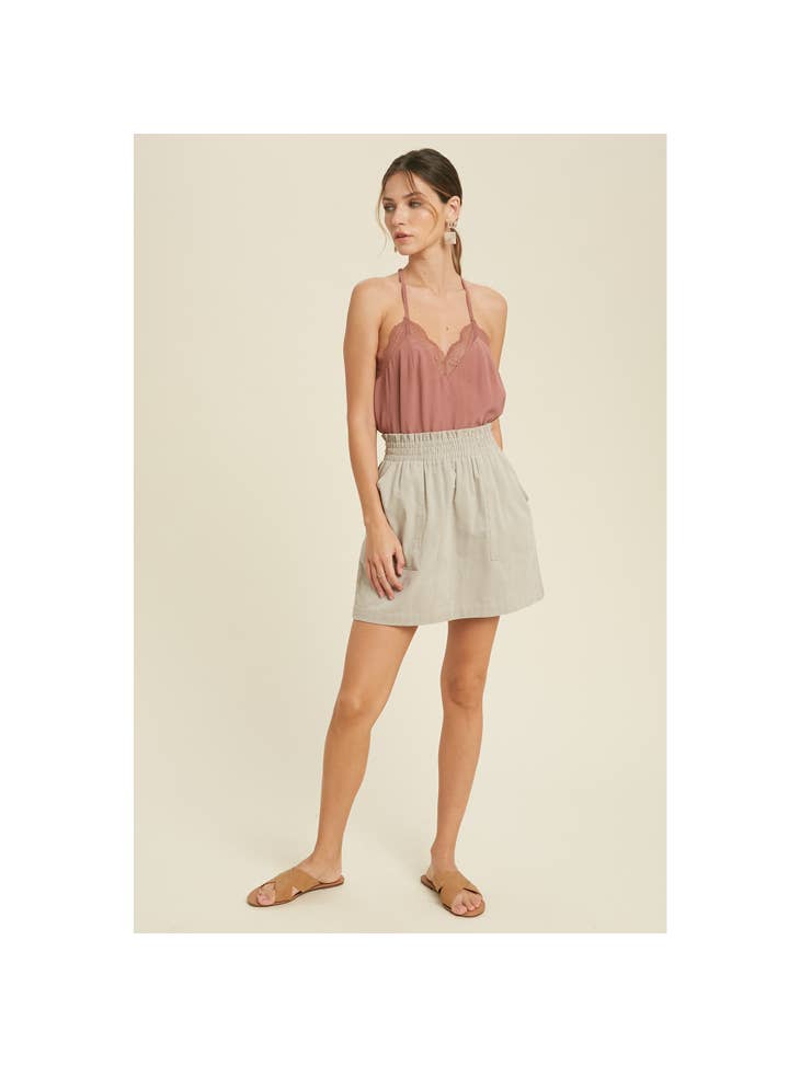 Alice Corduroy Mini-Skirt